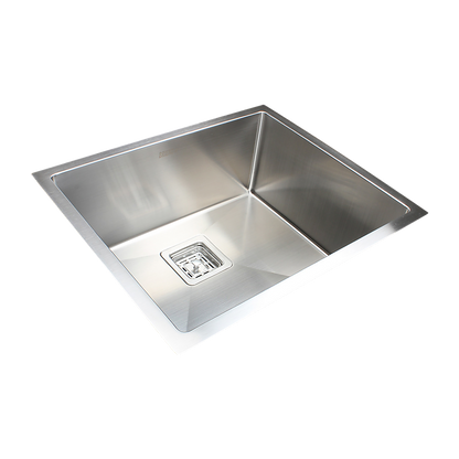 550X455Mm Stainless Steel Kitchen Sink With Square Waste