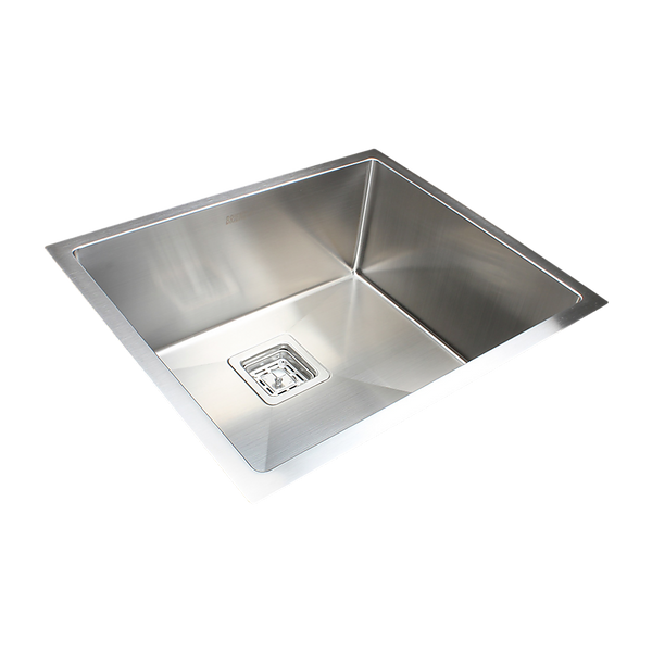  550x455mm Handmade 1.5mm Stainless Steel Undermount / Topmount Kitchen Sink with Square Waste