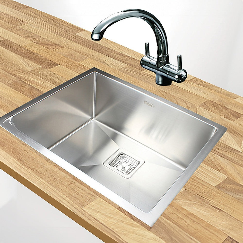 550X455Mm Stainless Steel Kitchen Sink With Square Waste