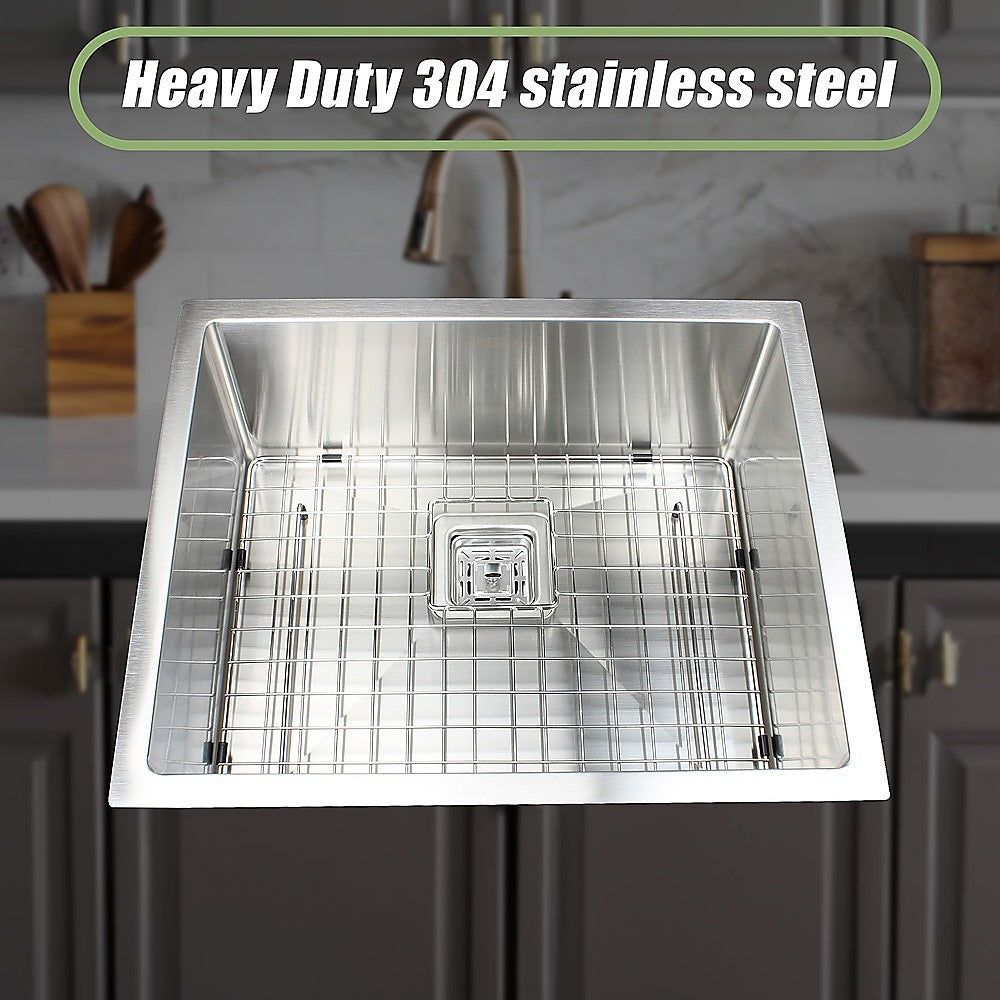 430X455Mm Stainless Steel Kitchen Sink With Square Waste