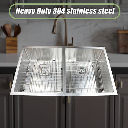 835X505Mm Stainless Steel Kitchen Sink With Square Waste