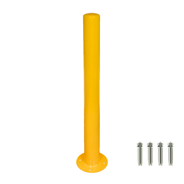  Yellow Heavy Duty Steel Bollard Post