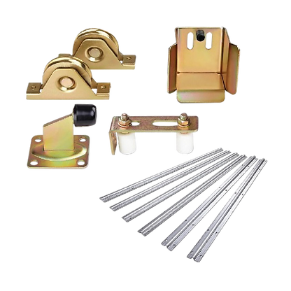 Sliding Gate Hardware Accessories Kit - 6M Track, Wheels