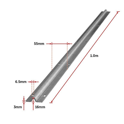 Sliding Gate Hardware Accessories Kit - 2M Track