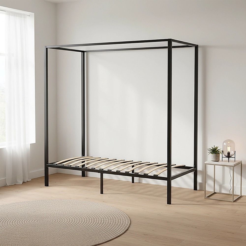 4 Four Poster Single Bed Frame