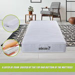 H&L Contour 20cm Encased Coil King Single Mattress CertiPUR-US Certified Foam