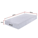 H&L Contour 20cm Encased Coil King Single Mattress CertiPUR-US Certified Foam