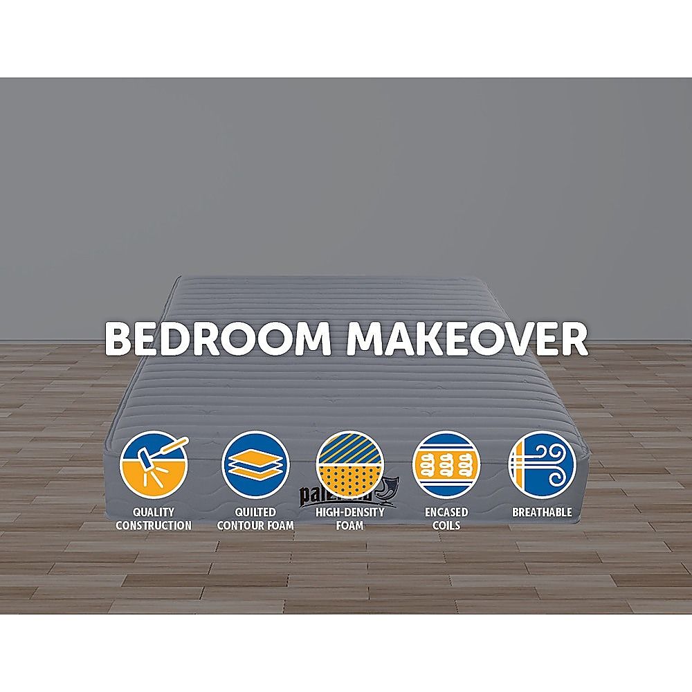 Contour Encased Coil Double Mattress – Hybrid Support with CertiPUR-US Certified Foam Comfort Layers