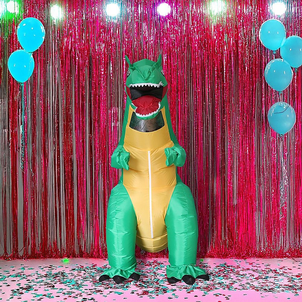 Dinosaur T-Rex Fancy Dress Fan Inflatable Costume Tyrannosaurus Suit