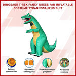 Dinosaur T-Rex Fancy Dress Fan Inflatable Costume Tyrannosaurus Suit