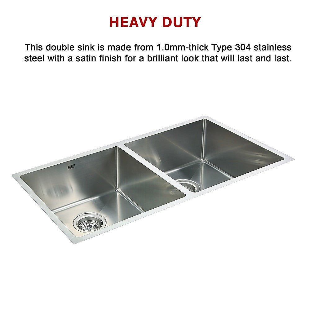 865X440Mm Stainless Steel Kitchen Sink With Waste