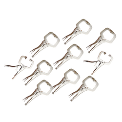 10Pc Heavy Duty Steel C-Clamps 6" Mig Welding Locking Plier