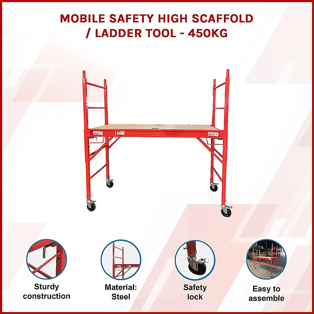 Mobile Safety High Scaffold / Ladder Tool -450Kg