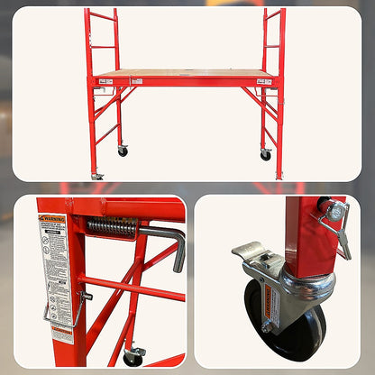 Mobile Safety High Scaffold / Ladder Tool -450Kg
