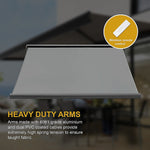 Heavy Duty Motorised Retractable Folding Arm Awning