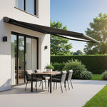 Sleek Motorised Retractable Awning - Heavy-Duty Full Cassette