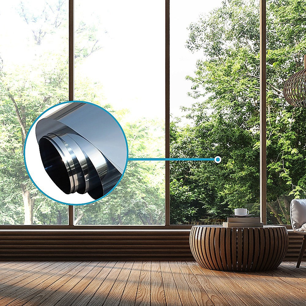 One Way Mirror Privacy Reflection Window Tint Film Stop Heat