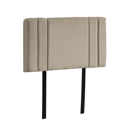Classic Linen Fabric Single Bed Deluxe Headboard - Beige