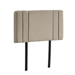 Classic Linen Fabric Single Bed Deluxe Headboard - Beige