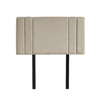 Classic Linen Fabric Single Bed Deluxe Headboard - Beige