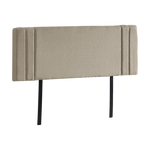 Sophisticated Linen Fabric Double Bed Deluxe Headboard - Beige