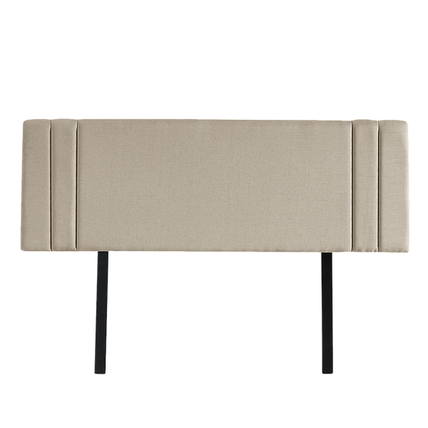  Sophisticated Linen Fabric Double Bed Deluxe Headboard - Beige