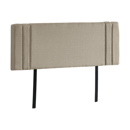 Exquisite Linen Fabric Queen Bed Deluxe Headboard - Beige