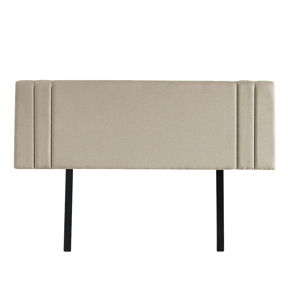 Exquisite Linen Fabric Queen Bed Deluxe Headboard - Beige