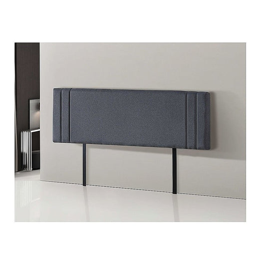Elite Linen Fabric King Bed Deluxe Headboard - Grey