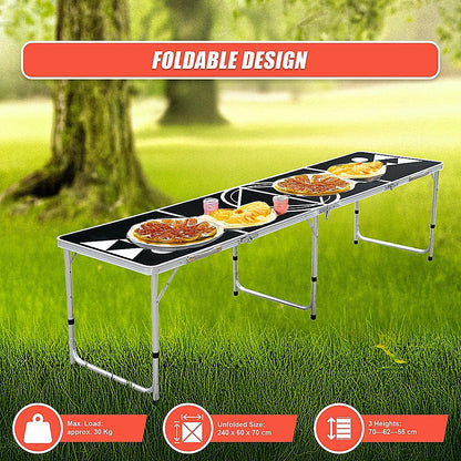 Professional 8Ft Beer Pong Table Drinking Game