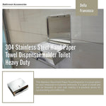 304 Stainless Steel Hand Paper Towel Dispenser Holder Toilet Heavy Duty