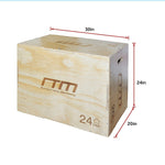 3 IN 1 Wood Plyo Games Plyometric Jump Box