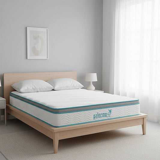 Palermo King Single 20Cm Memory Foam And Innerspring Hybrid Mattress
