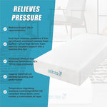 Single 25Cm Gel Memory Foam Mattress - Dual-Layered