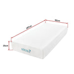 Single 25Cm Gel Memory Foam Mattress - Dual-Layered