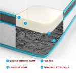 Single 20Cm Memory Foam And Innerspring Hybrid Mattress