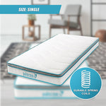 Single 20Cm Memory Foam And Innerspring Hybrid Mattress