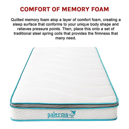 Single 20Cm Memory Foam And Innerspring Hybrid Mattress