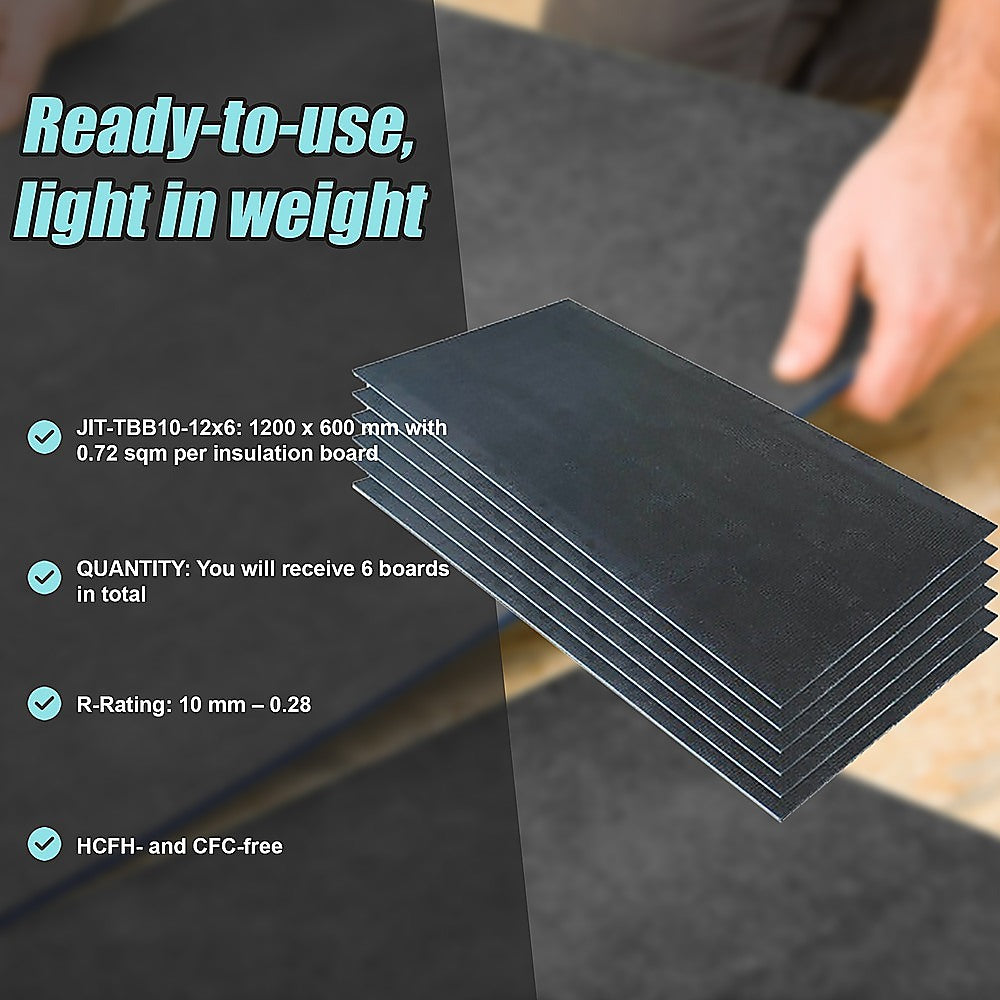 Tile Backer Insulation Board 10Mm: 1200Mm X 600Mm - Box Of 6