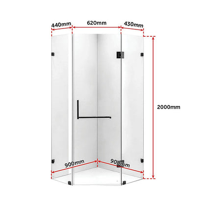Frameless 10Mm Glass Shower Screen