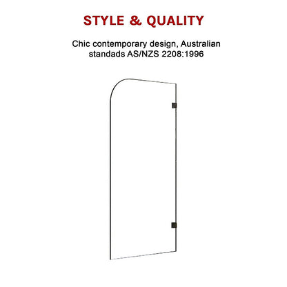 700 X 1450Mm Frameless Bath Panel Glass Shower Screen