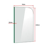 700 X 1450Mm Frameless Bath Panel Glass Shower Screen