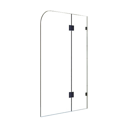 1200 X 1450Mm Frameless Bath Panel 10Mm Glass Shower Screen