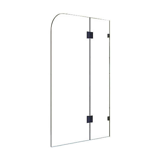 1200 X 1450Mm Frameless Bath Panel 10Mm Glass Shower Screen
