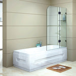 1200 X 1450Mm Frameless Bath Panel 10Mm Glass Shower Screen