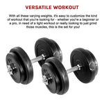 20Kg Dumbbell Adjustable Weight Set