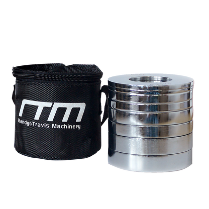 Chrome Metric Fractional Olympic Weight Plates 0.25 to 1kg Set