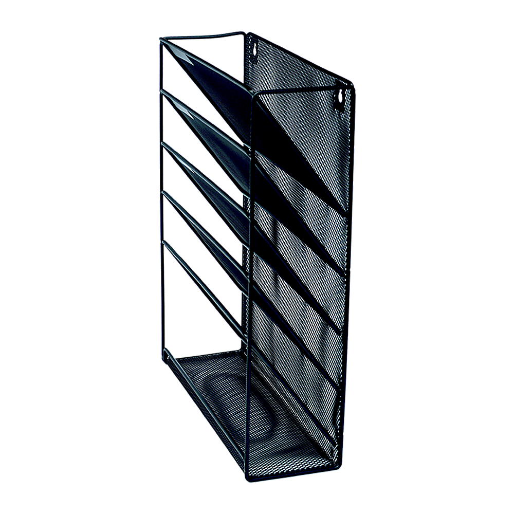 Wall Mount 6 Pocket Hanging File Sorter Organizer Folder Holder