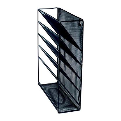 Wall Mount 6 Pocket Hanging File Sorter Organizer Folder Holder