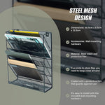 Wall Mount 6 Pocket Hanging File Sorter Organizer Folder Holder